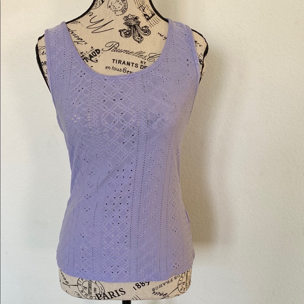 Lavender Eyelet Women's Top
